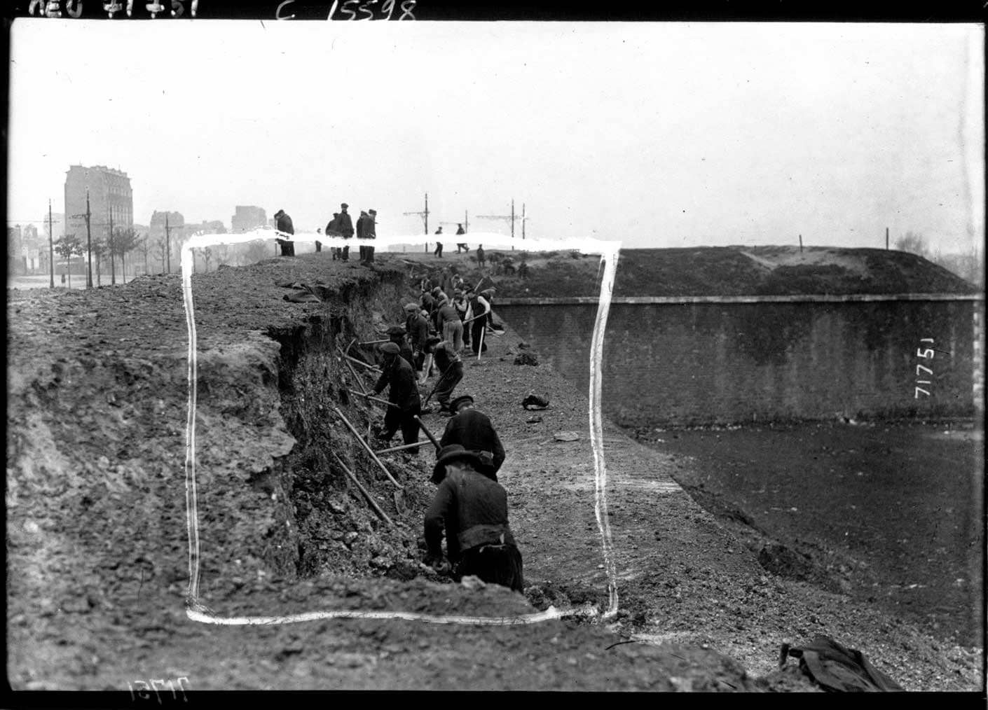 Démolition des fortifications, vers 1919