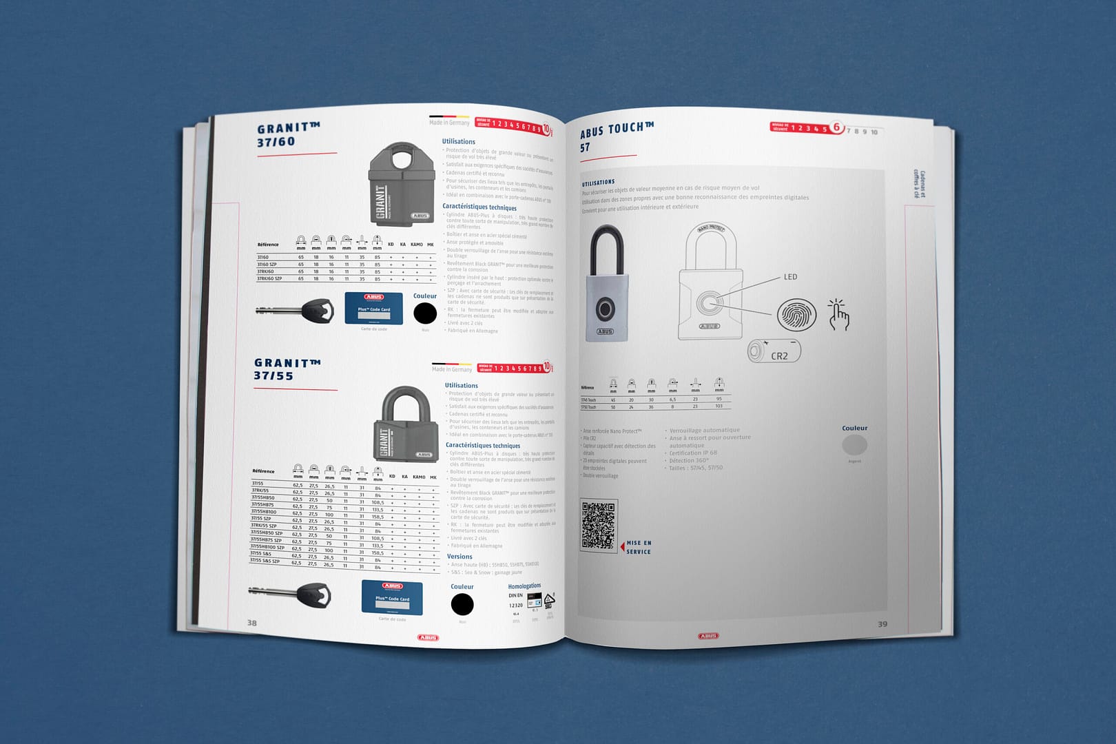 Abus, catalogue quincaillerie 2026, pages intérieures