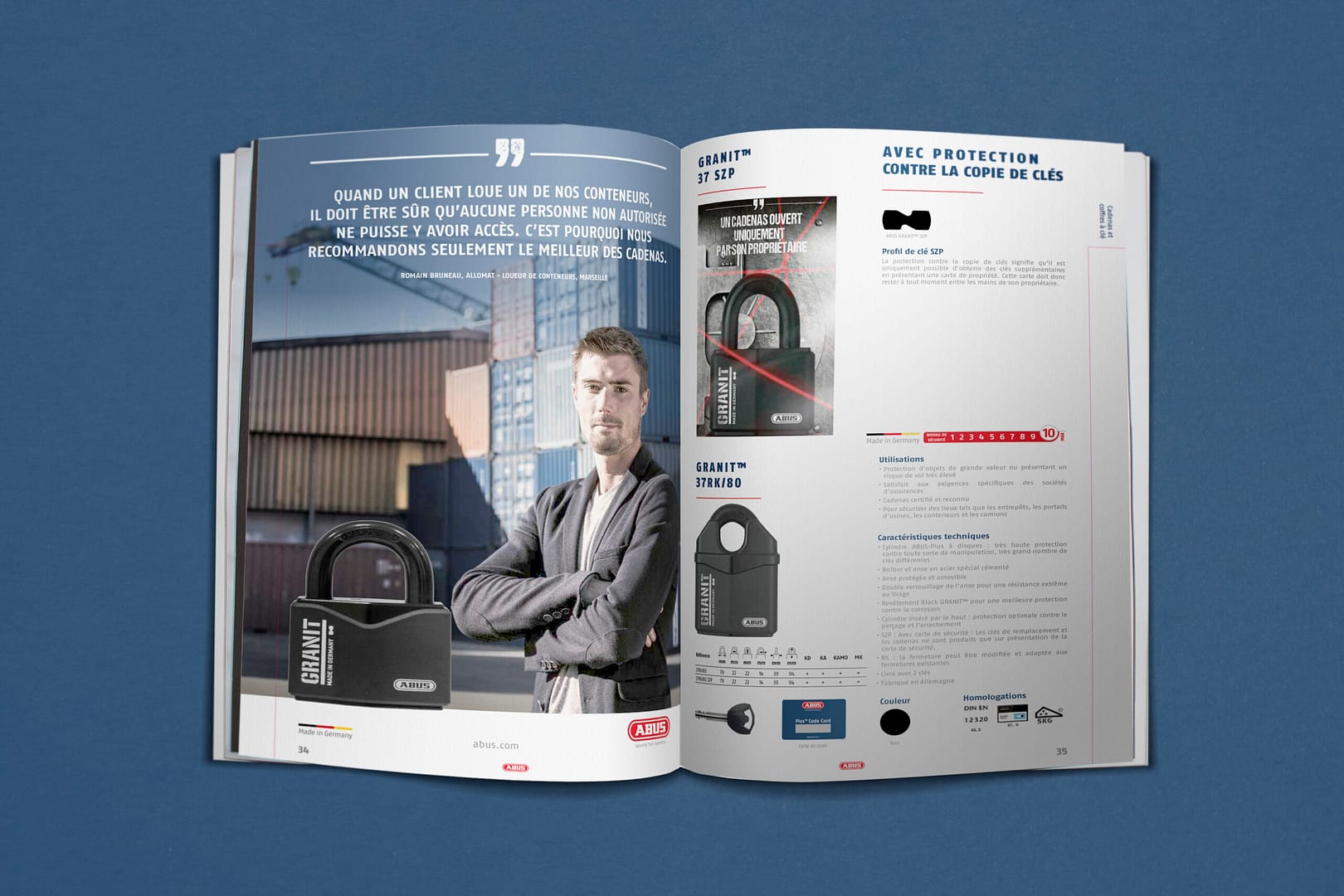 Abus, catalogue quincaillerie 2026, pages intérieures